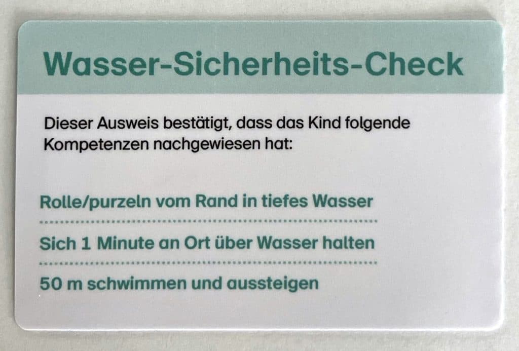 Water Safety Check (WSC)