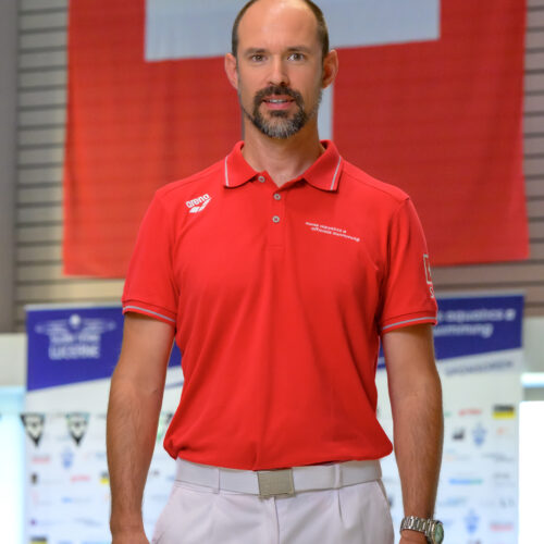 Schiedsrichter Swimming Poloshirt - rot